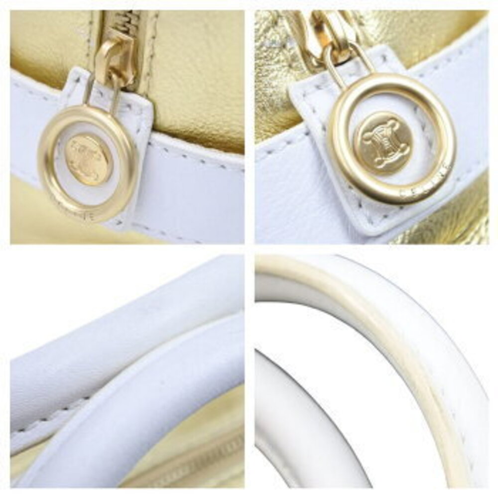 Celine Macadam Gold White Handbag Athens Olympics Limited Edition Bag - Picture 4 of 7